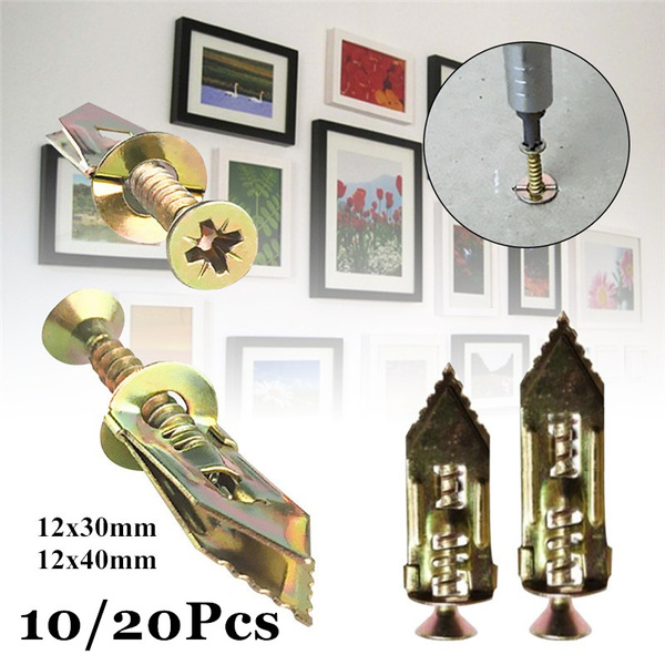 10/20Pcs Protable Tapping Screws Expansion SelfDrilling Anchors