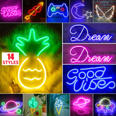 Heart, art, ufo, ledneonsignlight