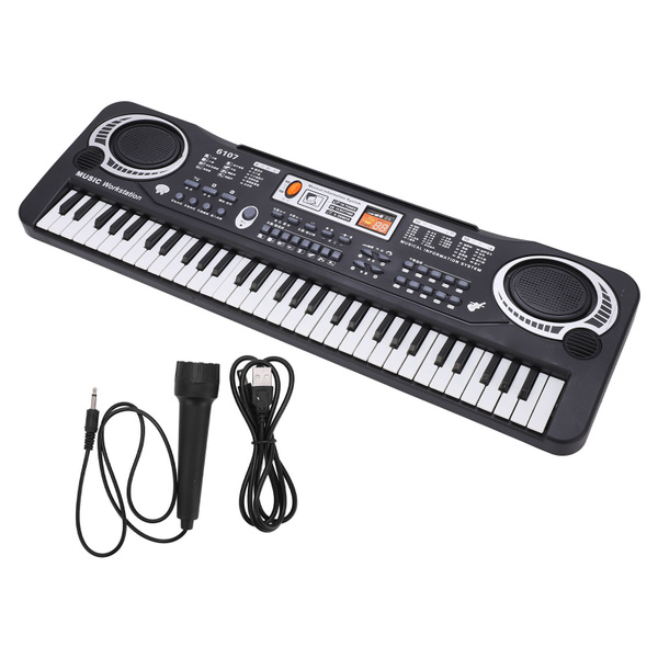 61 Keys Electronic Keyboard Educational Keyboard Piano with Microphone
