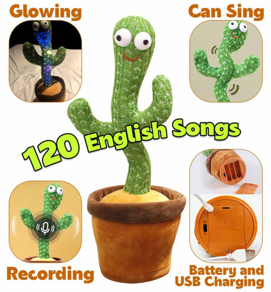 New Electronic Dancing Cactus Singing Dancing Decoration Gift For Kids   61ca748fa19d36d33f3b0e79 Large 