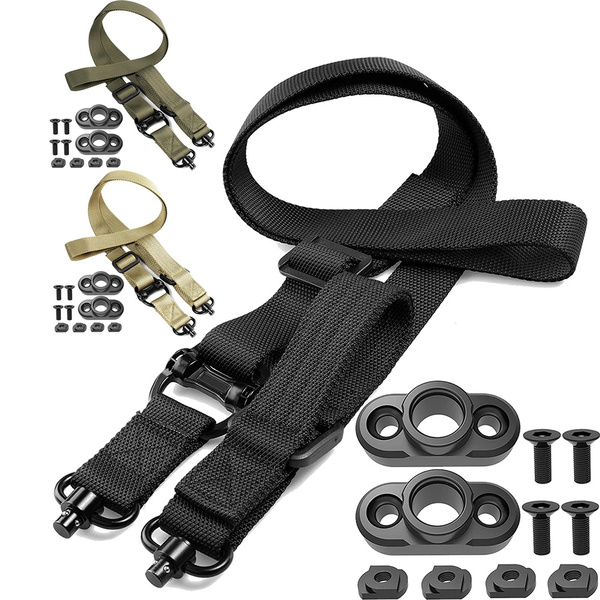 Rifle Sling 2 Point Sling Quick Adjust with QD Sling Swivels, QD Sling ...