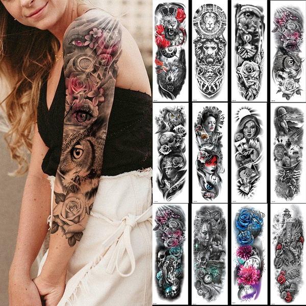 50 Skull Sleeve Tattoos for Men [2024 Inspiration Guide] | Skull sleeve  tattoos, Skull sleeve, Skull tattoo design