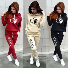 tracksuit for women, Fashion, Winter, catpaw