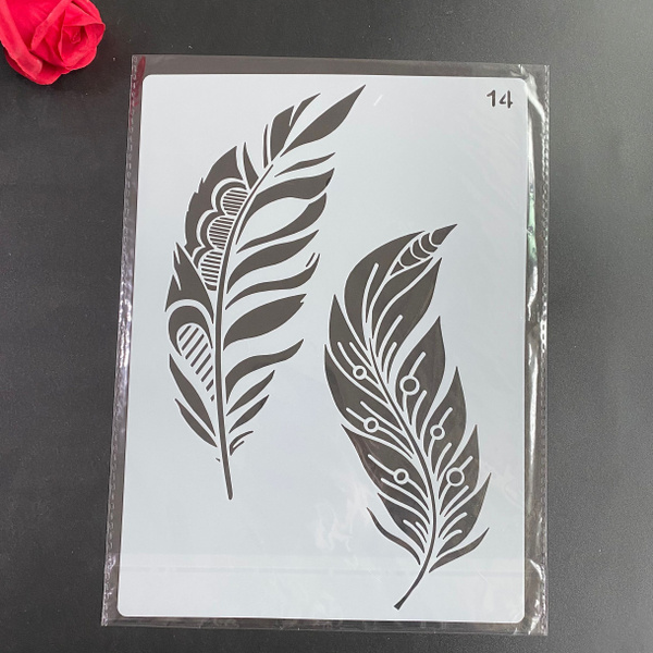 2022 A4 Mandala DIY Stencils Wall Painting Scrapbook Coloring Embossing ...