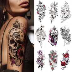 tattoo, fashion women, Flowers, stickerflowertattoo