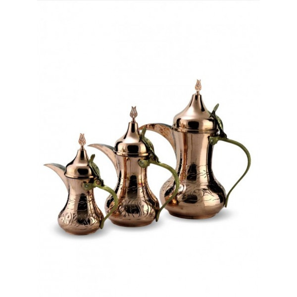 Morya Copper Turkish Tea Pots Teapot Set Warmer Coffee Teaware Kettle