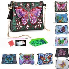 butterfly, Shoulder Bags, crossbag, DIAMOND