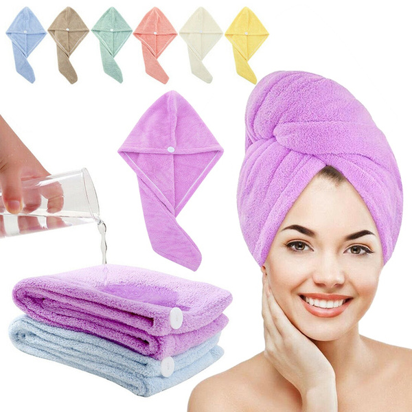 Fast drying discount hair towel wrap