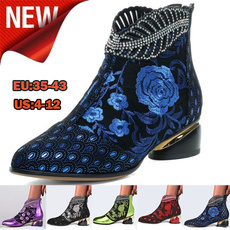 heelsboot, ankle boots, Plus Size, shoes for womens