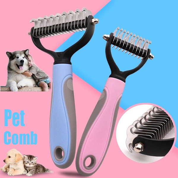 Pets Fur Knot Cutter Dog Grooming Shedding Tools Pet Cat Hair Removal ...