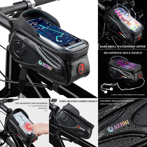 Bike Phone Bags with Touch Screen Phone Holder Case Waterproof Bicycle