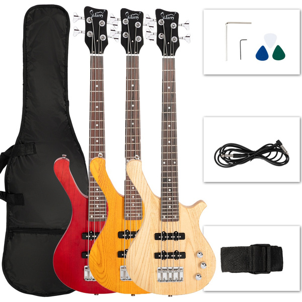 Glarry GW101 36in Small Scale Electric Bass Guitar Suit for Adult with