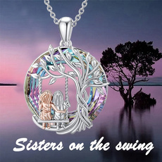 Sterling, sister, friendshipnecklace, Jewelry