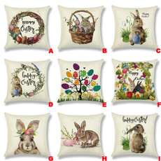 easterdecoration, rabbit, Spring, Pillowcases