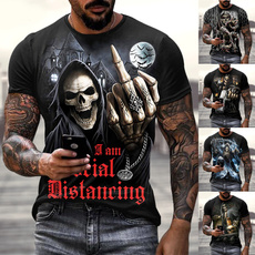 Goth, Fashion, skull, Cool T-Shirts