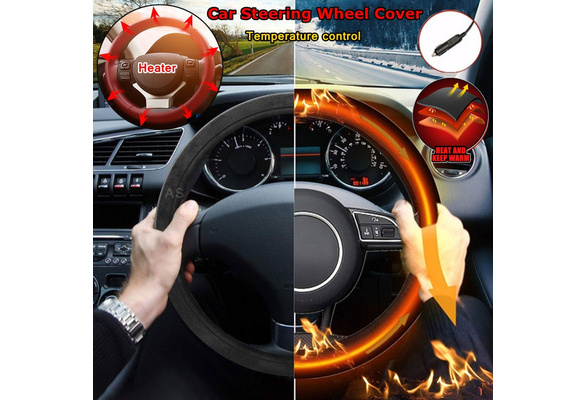Winter Universal Car Steering Wheel Cover Heater DIY Kit Warm Pad