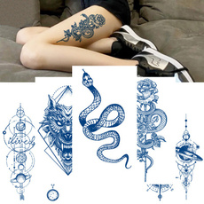 Blues, tattoossticker, bodymakeup, art