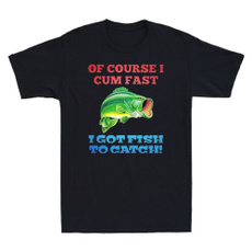 Funny, Cotton Shirt, fish, Men