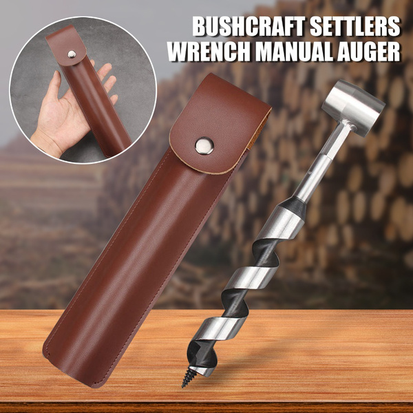 New Outdoor Survival Tool Hand Drill Manual Auger for Bushcraft Settlers  Wrench