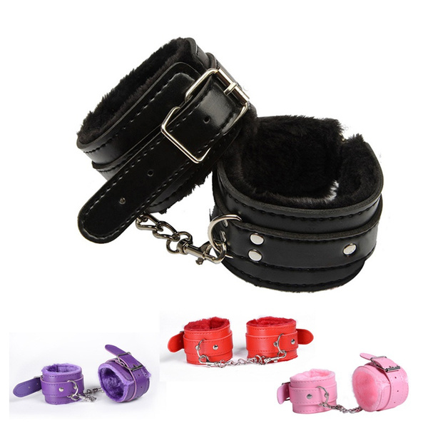 Fluffy Handcuffs Sexy Toys Adjustable Furry Handcuffs Ankle Cuff Sex ...