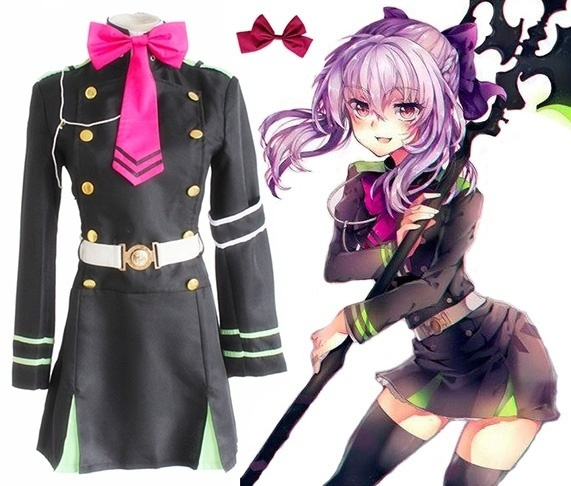 Anime Seraph of the end Cosplay Costume Hiiragi Shinoa Cosplay Costume ...