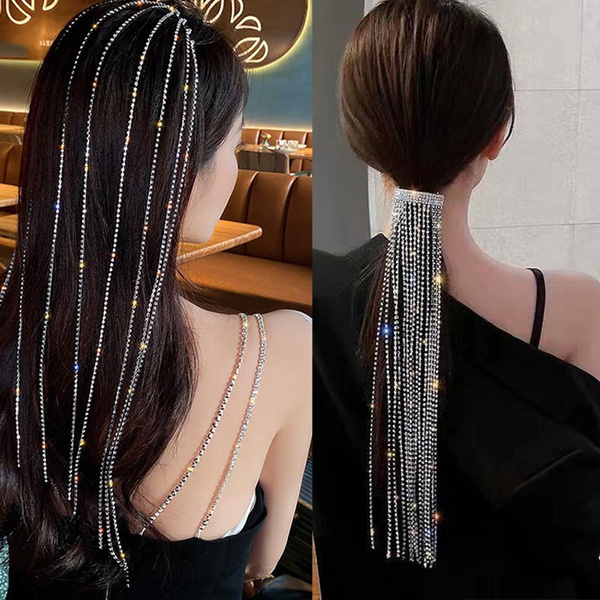 fashion rhinestone pearl hair clip girl