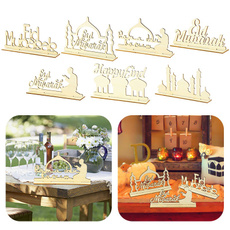 Wooden, Muslim, Ornament, Party Supplies