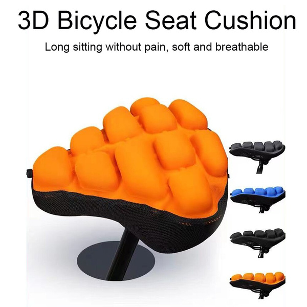 3D Soft Air Bicycle Seat Cushion Bike Saddle Cover Shock Absorption Air