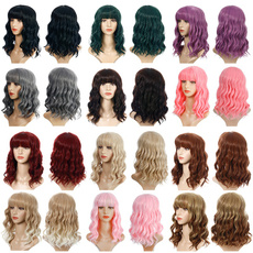 full lace human hair wigs, curlywiglong, Fiber, curly wig
