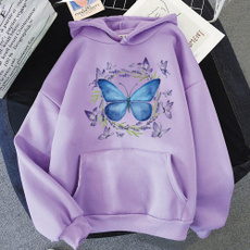 butterfly, Casual Hoodie, hooded, Sleeve