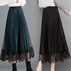 long skirt, high waist, maxi skirt, kneelengthskirt