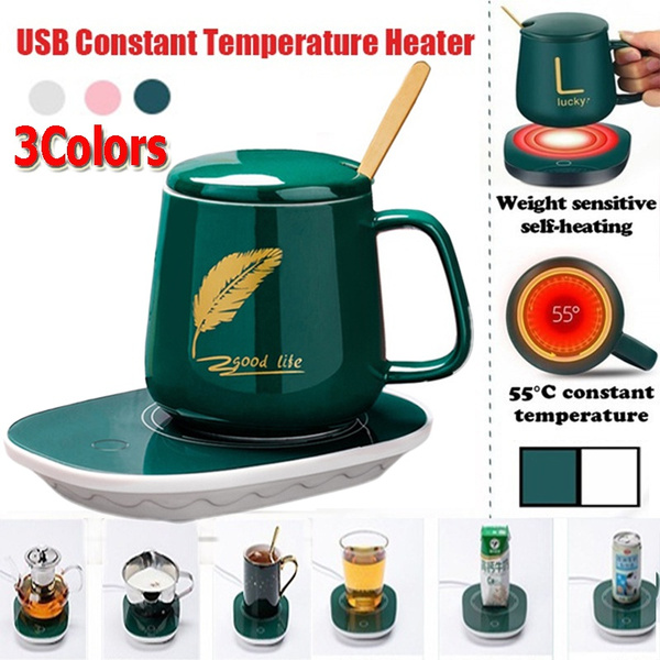 Electric Coffee Mug Cup Warmer Heating Pad Coaster USB Electric Heated Coaster 55 Degree Celsius Constant Temperature Coaster