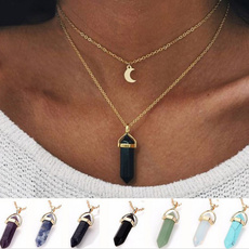 gemstone jewelry, crystal pendant, quartz, Jewelry