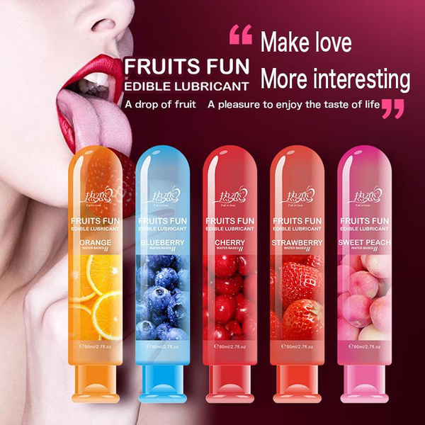 Edible Fruit Flavor Lubricant For Adults Sexual Anal Vagina Body