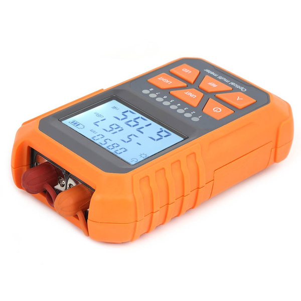 Optical Power Meter Mini Fiber Light Attenuation Tester Red‑Light All