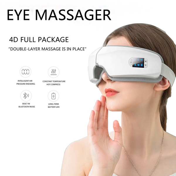 Vibration 4d Smart Eye Massager Pressure Relax Therapy Eye Care Instrument Hot Compress 5014