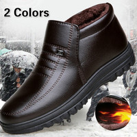 Men's Fashion Casual Shoes Waterproof Winter Shoes Snow Shoes Flats ...
