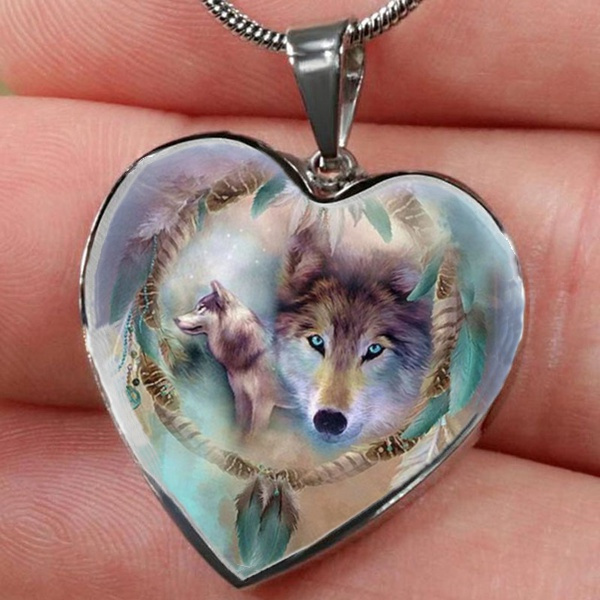 Wolf Necklace - Sterling Necklace