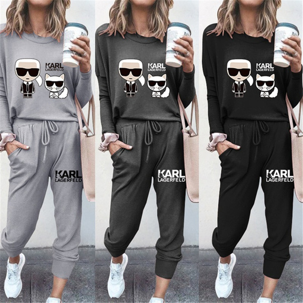 Fashion Womens Jogging Suits Hoodies Pants Two Piece Outfit Womens