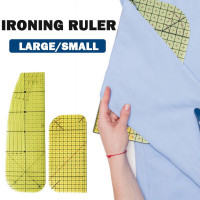 2 PCS Hot Ironing Measuring Ruler,High Temperature Resistance Ironing Iron Rule DIY Sewing Supplies Measuring Handmade Tool 