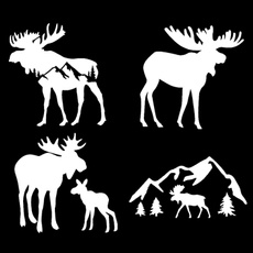 Car Sticker, moose, Decals & Bumper Stickers, Stickers