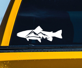 Car Sticker, Decals & Bumper Stickers, fish, carwindowsticker