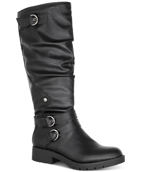 American Rag Women's Brinley Faux Leather Knee-High Motorcycle