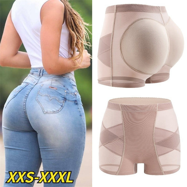 Upgrade Sexy Women's Padded Butt Lifter Panties Booty Cross-Elastic Mesh  Knickers Hip Enhancer Buttock Fake Butt Briefs Shapewear Underwear