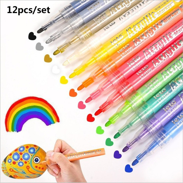Acrylic Pens - Markers - 12 pcs