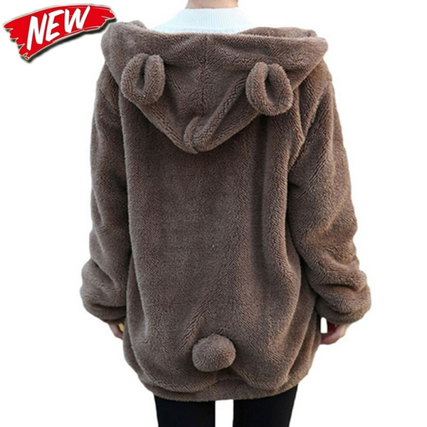 Womens bear online hoodie