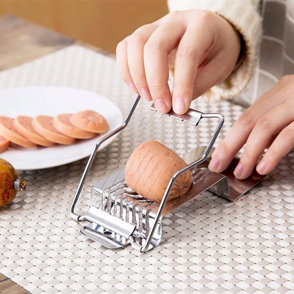 Stainless Steel Boiled Egg Slicer Cutter Mushroom Tomato Kitchen