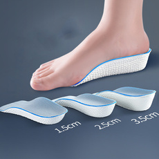 Internal heightening insoles for men and women, invisible soft bottom, breathable sports, shock absorption, no tired feet, half pad