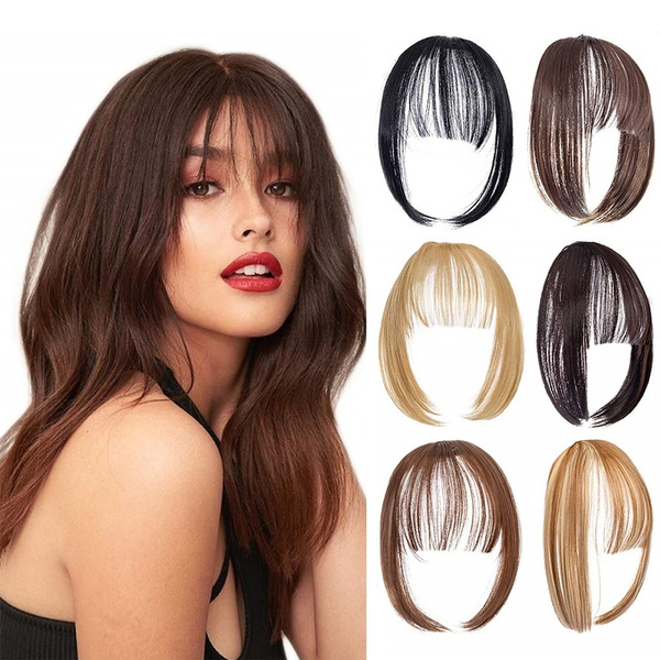 False Bangs Synthetic Hair Bangs Hair Extension Fake Fringe Natural   61d425f6b0be1170b0cd1fcd Large 