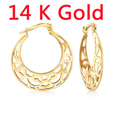 yellow gold, pendantearring, Hoop Earring, stainless steel earrings